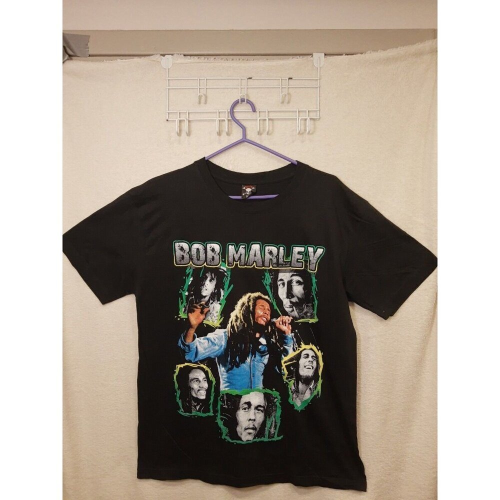 ROCK BOB MARLEY THE LEGEND MEN T-SHIRT Size XL Black  Graphics
